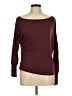 Shein Burgundy Long Sleeve Top Size 6 - photo 1