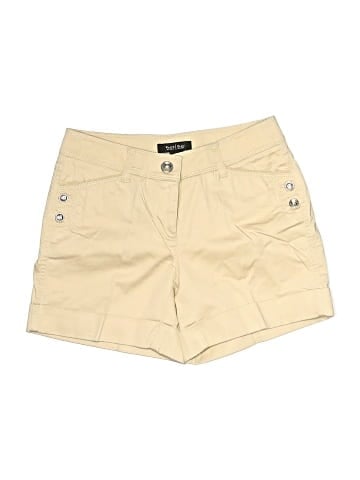White House Black Market Khaki Shorts (view 1)