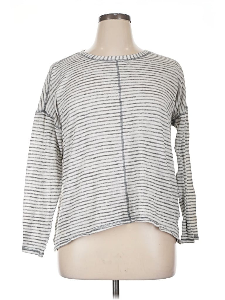 Pre-owned Faded Glory Long Sleeve T-shirt In Gray