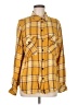 Sanctuary 100% Rayon Plaid Yellow Long Sleeve Button-Down Shirt Size M - photo 1