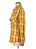 Sanctuary 100% Rayon Plaid Yellow Long Sleeve Button-Down Shirt Size M - photo 5