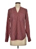 CAbi 100% Polyester Stripes Burgundy Long Sleeve Blouse Size XS - photo 1