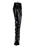 PrettyLittleThing 100% Polyurethane Metallic Black Casual Pants Size 2 - photo 4