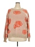 First Love 100% Acrylic Paisley Orange Tan Pullover Sweater Size 2X - photo 1