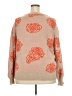 First Love 100% Acrylic Paisley Orange Tan Pullover Sweater Size 2X - photo 2