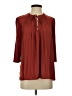 Dolan 100% Polyester Burgundy 3/4 Sleeve Blouse Size S - photo 1