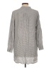 DKNY 100% Rayon Gray Long Sleeve Blouse Size L - photo 2