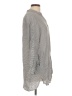 DKNY 100% Rayon Gray Long Sleeve Blouse Size L - photo 4