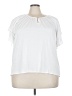 Cato White Short Sleeve Top Size 22 - photo 1