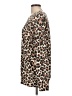 White Birch Animal Print Brown Pullover Sweater Size L - photo 5