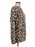 White Birch Animal Print Brown Pullover Sweater Size L - photo 4