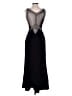 Assorted Brands 100% Polyester Black Cocktail Dress Size 00 (estimated) - photo 2