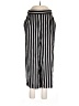 H&M 100% Viscose Stripes Black Casual Pants Size 10 - photo 1