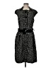 Carlisle Animal Print Black Cocktail Dress Size 8 - photo 1