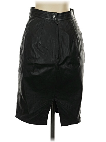 Michelle Stuart Faux Leather Skirt (view 2)