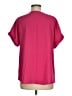 Studio 1886 100% Polyester Pink Short Sleeve Blouse Size M - photo 2