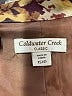 Coldwater Creek 100% Cotton Print Gold Blazer Size 4 - photo 6