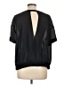 Halogen 100% Polyester Black Short Sleeve Top Size L - photo 2