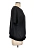 Halogen 100% Polyester Black Short Sleeve Top Size L - photo 4