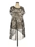 Cha Cha Vente Graphic Silver Cocktail Dress Size 2X - photo 1