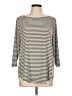 Chico's Gray 3/4 Sleeve T-Shirt Size L - photo 1