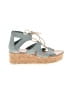 Sorel 100% Leather Gray Blue Sandals Size 9 - photo 1