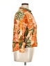 True Destinations 100% Rayon Tropical Orange Long Sleeve Button-Down Shirt Size XL - photo 4