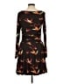 Leota Print Black Cocktail Dress Size M - photo 2