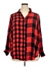 Cato Plaid Red 3/4 Sleeve Button-Down Shirt Size 18 - 20 - photo 1