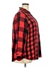 Cato Plaid Red 3/4 Sleeve Button-Down Shirt Size 18 - 20 - photo 4