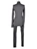 Fashion Nova Solid Gray Jumpsuit Size L - photo 2