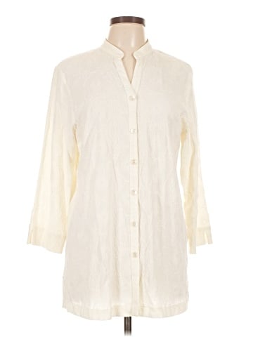 Sag Harbor 3/4 Sleeve Button-Down Shirt (view 1)