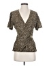 MICHAEL Michael Kors Brown Short Sleeve Blouse Size S - photo 1