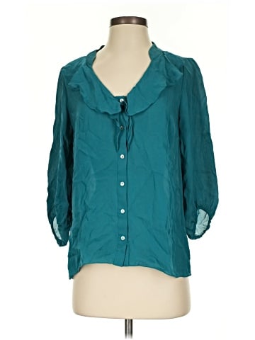 Tibi 3/4 Sleeve Silk Top (view 1)