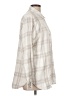 Jachs Girlfriend Plaid Ivory Long Sleeve Button-Down Shirt Size L - photo 4