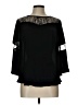 Apt. 9 100% Polyester Black 3/4 Sleeve Blouse Size L - photo 1