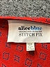 Alice Blue 100% Polyester Red Long Sleeve Blouse Size S - photo 7
