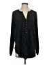 Calypso St. Barth 100% Polyester Black Long Sleeve Blouse Size S - photo 1