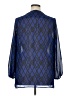Double Click 100% Polyester Blue 3/4 Sleeve Blouse Size XL - photo 2