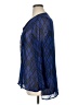 Double Click 100% Polyester Blue 3/4 Sleeve Blouse Size XL - photo 5