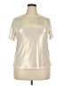 Unbranded Metallic Gold Short Sleeve Top Size 2X - photo 1