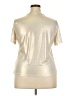 Unbranded Metallic Gold Short Sleeve Top Size 2X - photo 2