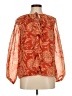 1.State 100% Polyester Orange 3/4 Sleeve Blouse Size M - photo 1