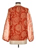 1.State 100% Polyester Orange 3/4 Sleeve Blouse Size M - photo 2