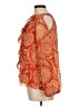 1.State 100% Polyester Orange 3/4 Sleeve Blouse Size M - photo 5