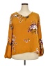 Maurices 100% Polyester Orange 3/4 Sleeve Blouse Size XXL - photo 1