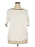ELOQUII 100% Viscose Ivory Short Sleeve Top Size 18 - photo 1