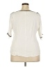 ELOQUII 100% Viscose Ivory Short Sleeve Top Size 18 - photo 2
