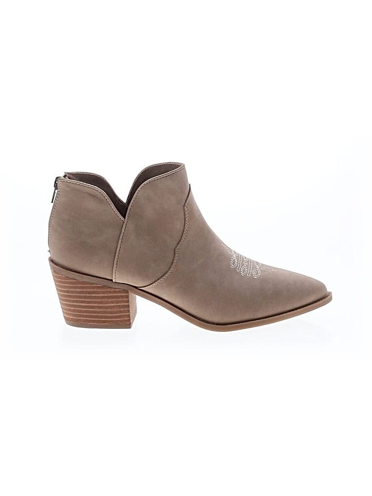 Pre-owned Cushionaire Ankle Boots In Brown