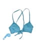Cupshe Solid Blue Swimsuit Top Size M - photo 2